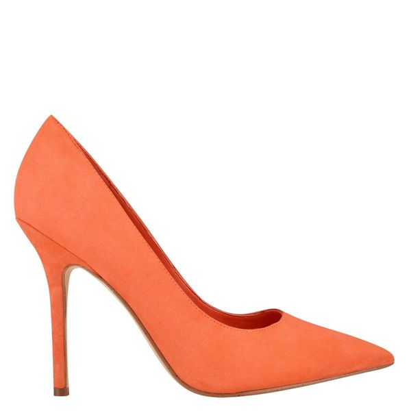 Nine West Bliss Pointy Toe Orange Pumps | South Africa 93G95-9P94